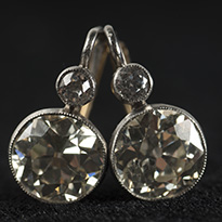 C. Ostrovsky Antique, Estate & Vintage - Art Deco Emerald and Diamond Ring